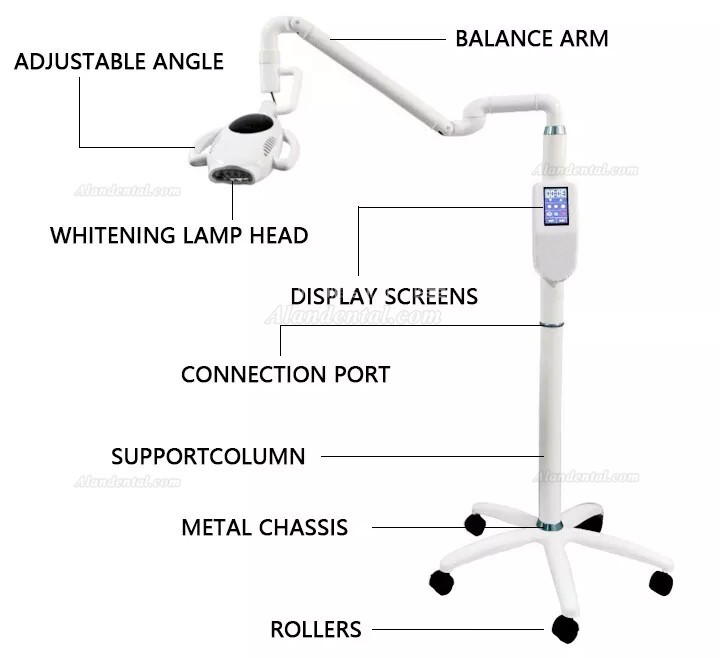 60W Dental Touch Display Screen Teeth Whitening Machine (Three-color light / Monochrome light)